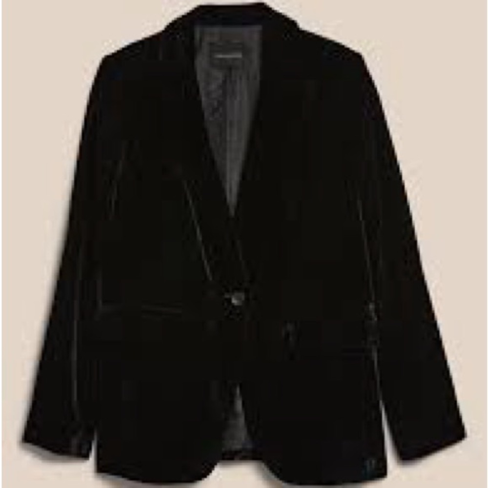 NWT banana republic factory velvet blazer
